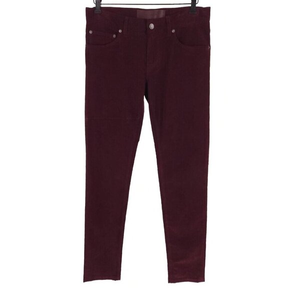 Dolce & Gabbana 14 Stretch Corduroy Trousers Size 46 US 30 S Mens Burgundy $725 - Picture 1 of 13